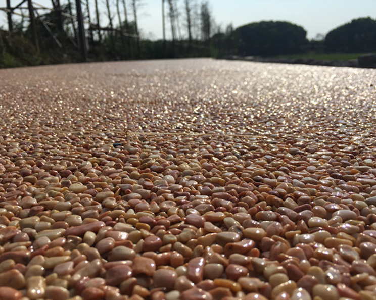 胶筑彩石透水地坪