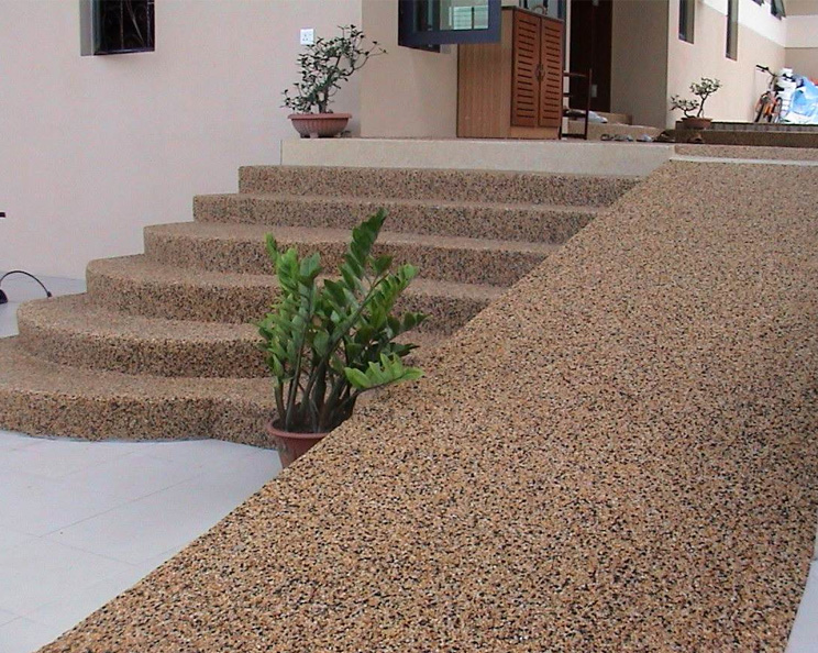 胶粘石透水地坪