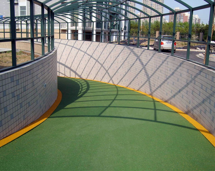 地下停车场彩色防滑路面