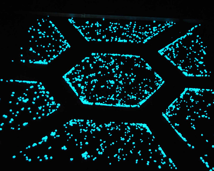 荧光石透水地坪