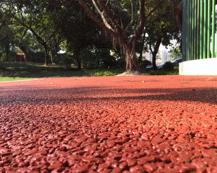 彩色透水混凝土地坪