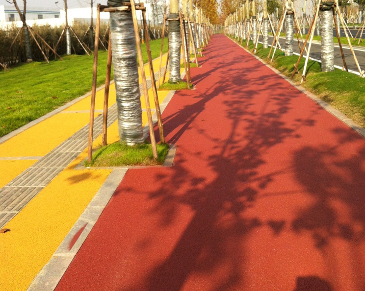 彩色透水混凝土地坪